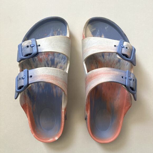 Birkenstock Arizona EVA Marble Slip On Sandals - Pink Blue White - 30 Euro - Picture 2 of 9